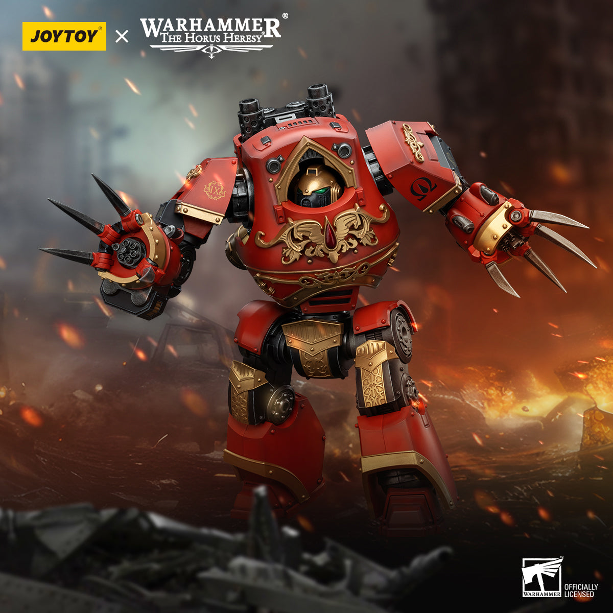 JOYTOY Blood Angels Contemptor-Incaendius Dreadnought JT00737 Warhammer 1/18 Scale Action Figure