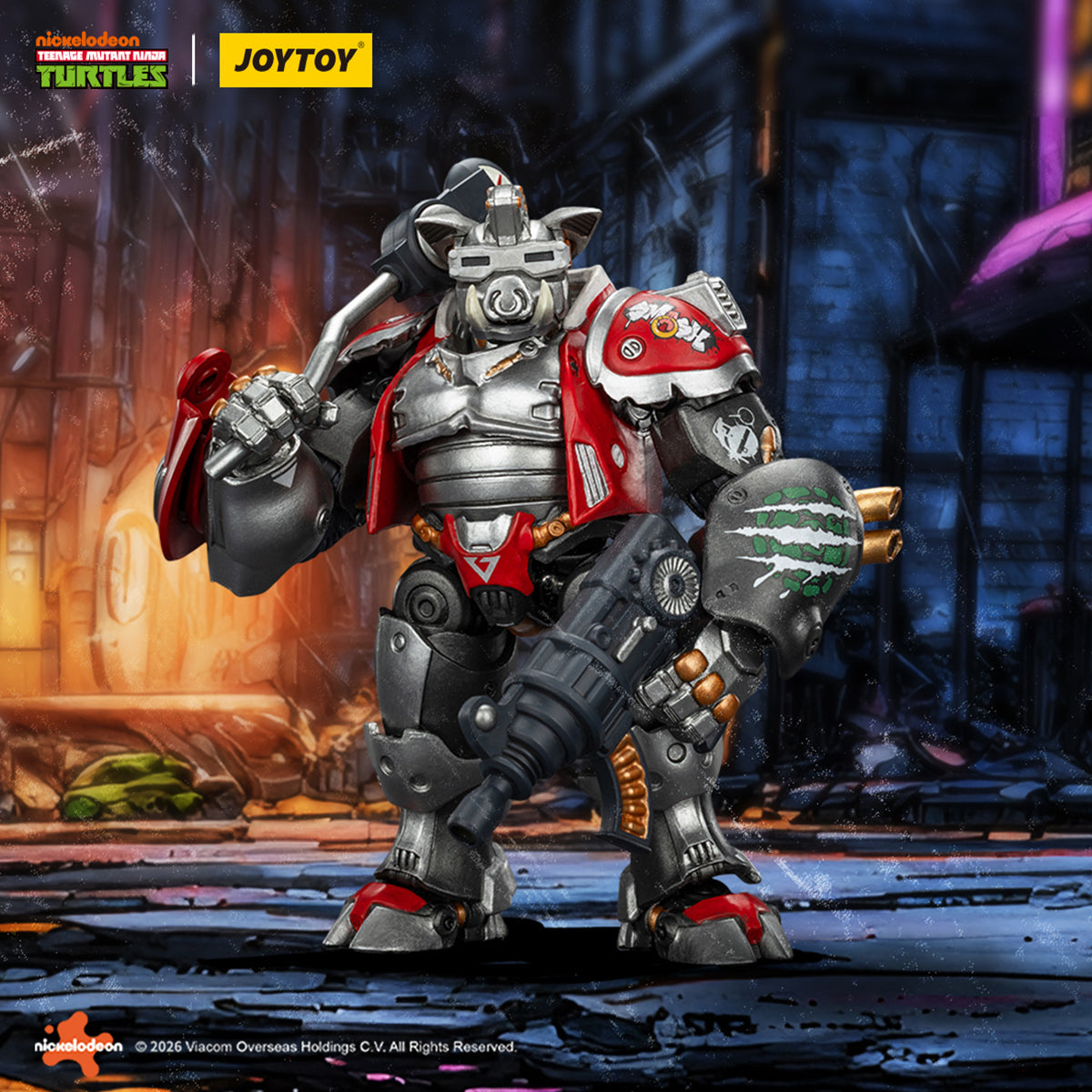 JOYTOY TMNT-Mighty Rocksteady & TMNT-Super Bebop 1/18 Scale Action Figure