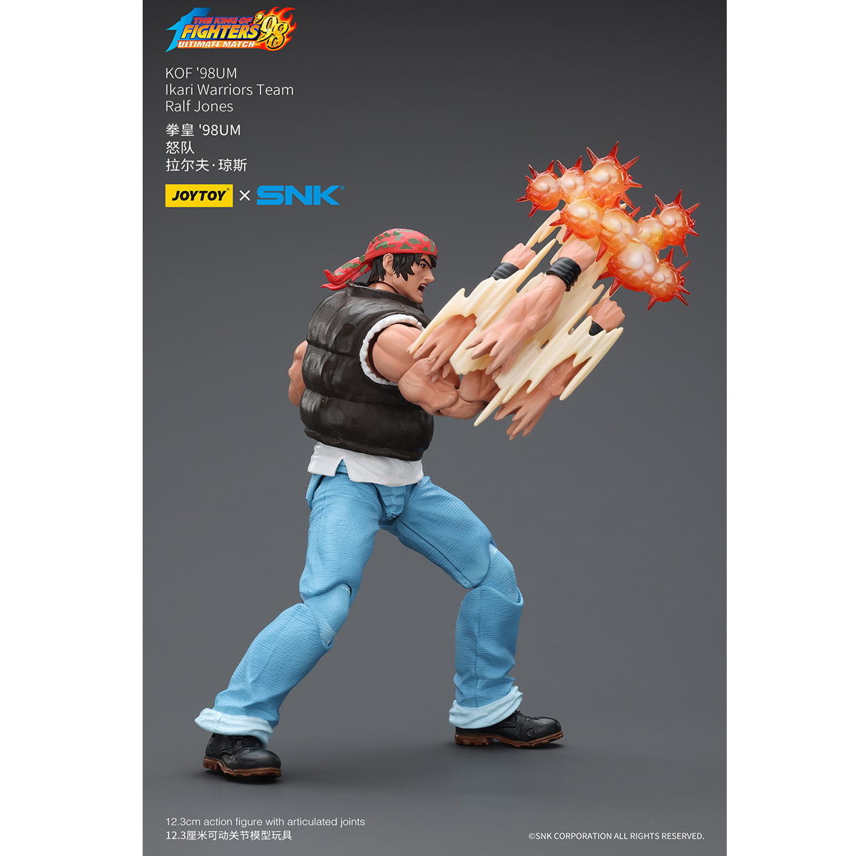 (Only Shipped to the US) JOYTOY SNK 1/18 KOF'98UM Ikari Warriors Team Ralf Jones JT01710 Action Figures