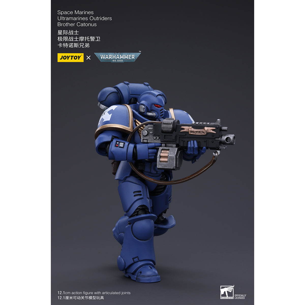 (Only Shipped to the US) JOYTOY Warhammer 40,000 1/18 Space Marines Ultramarines Outriders Brother Catonus JT2825 Action Figure Collection Model Gift