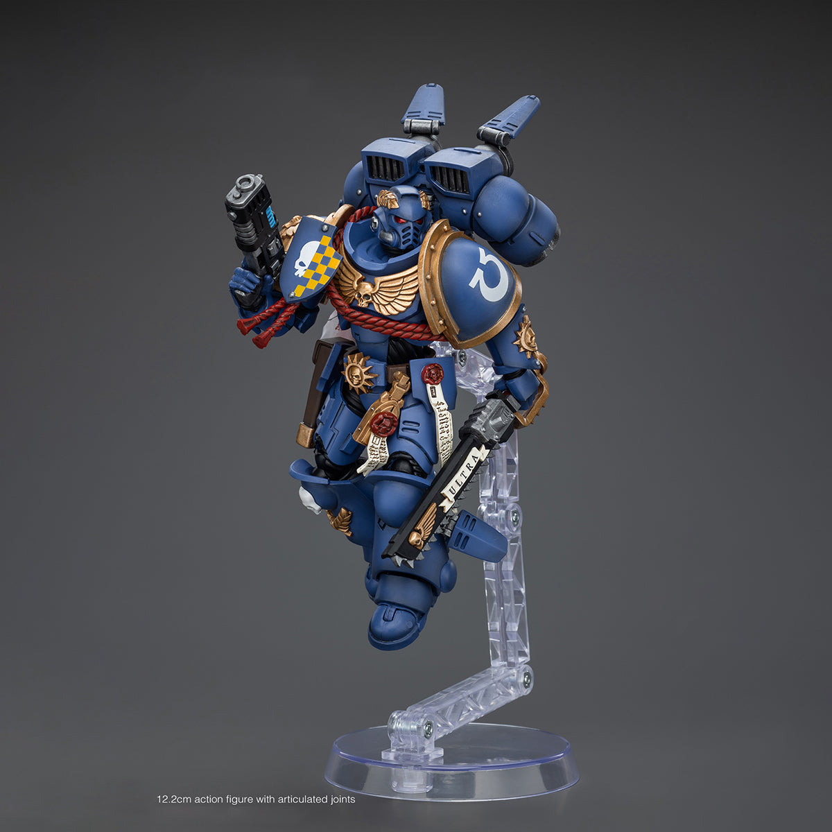 Figurines d'action JoyToy Warhammer 40K : Capitaine des Ultramarines avec Jump Pack