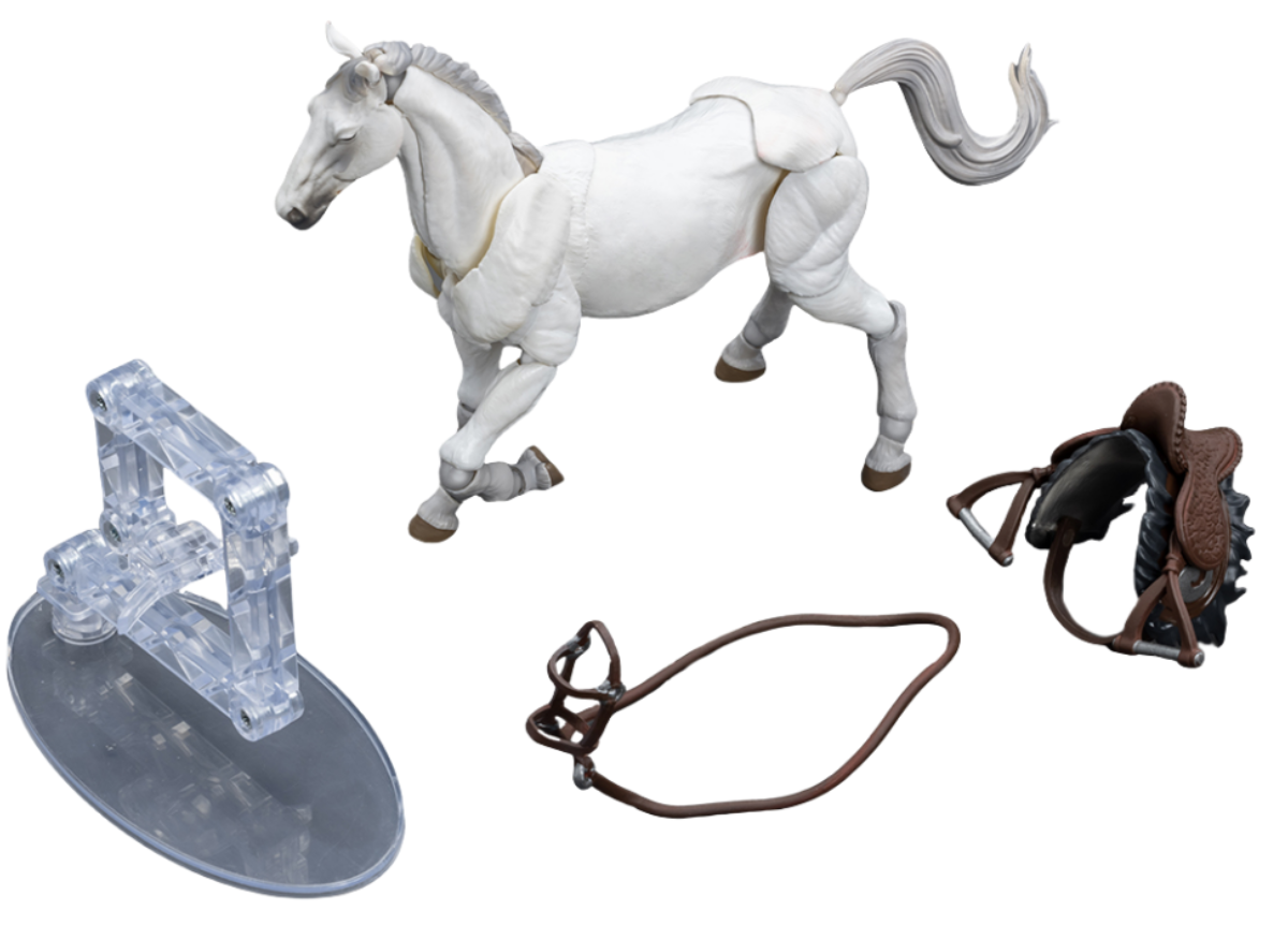 JoyToy Warhammer 40K Figurine à collectionner : Dark Source JiangHu War Horse White Figurines d'action à l'échelle 1/18 JT7998 (War Horse White)