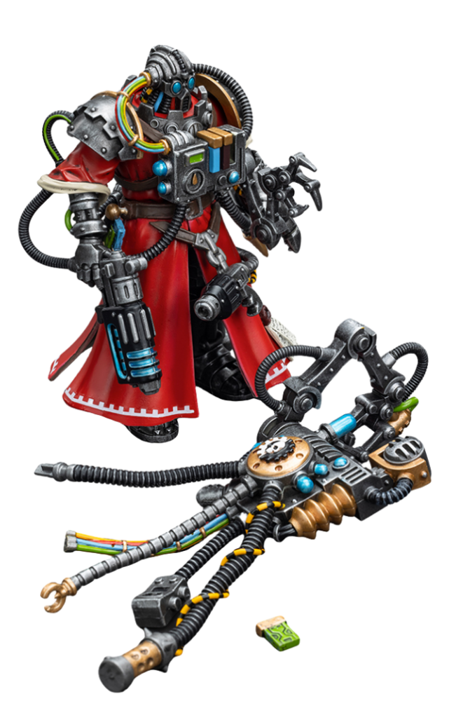 Figura coleccionable JoyToy Warhammer 40K: Figuras de acción de Adeptus Mechanicus Cybernetica Datasmith a escala 1:18