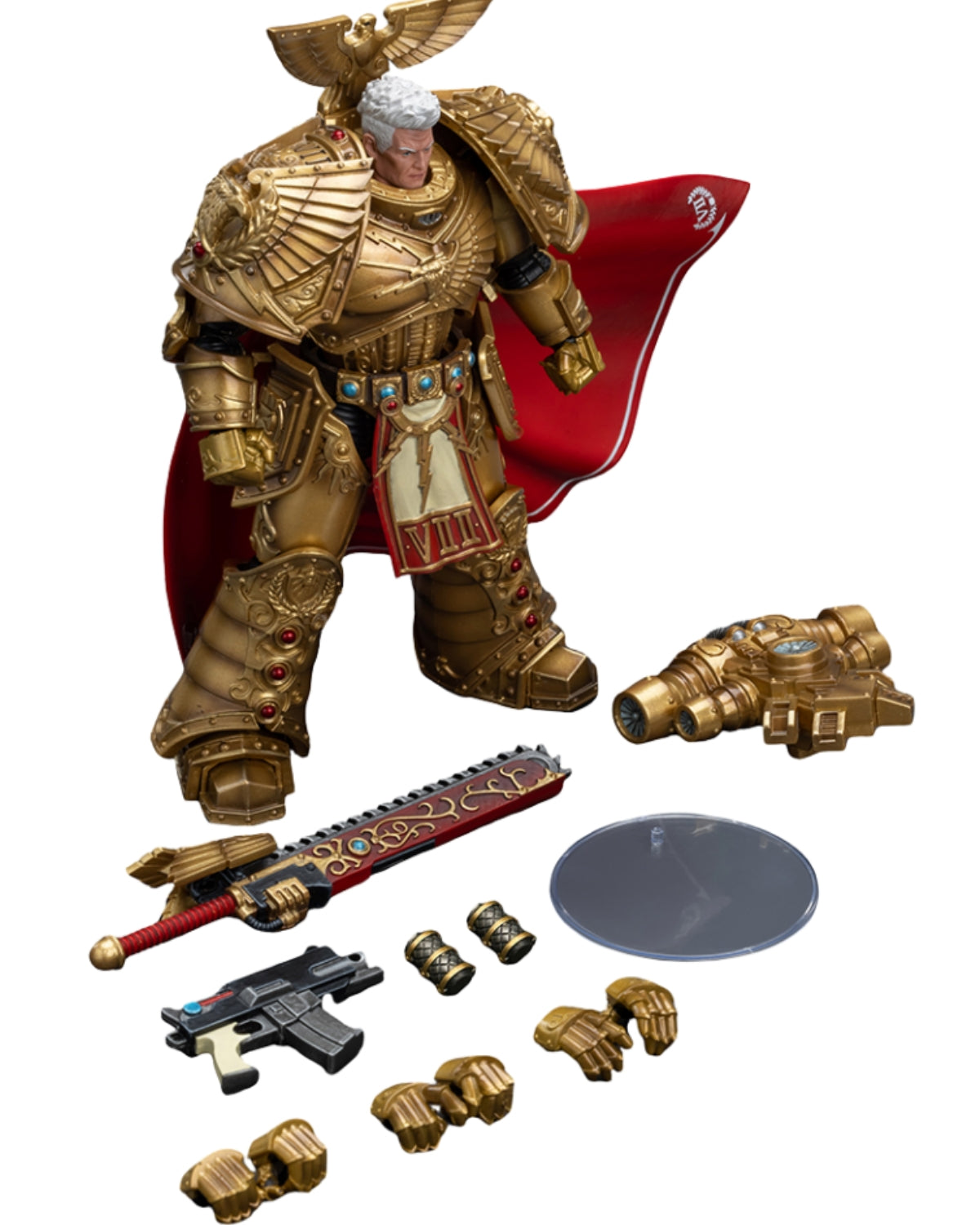 Figurine de collection JoyToy Warhammer The Horus Heresy : Figurines d'action Imperial Fists Rogal Thorn, Primarque de la VIIe Légion