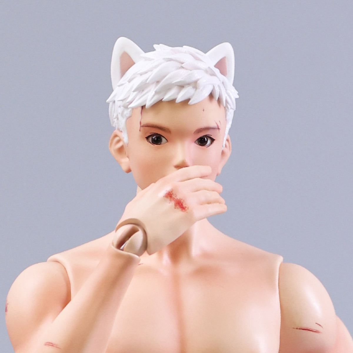 Blue Piper Puppy Guy White BJD Action Figures
