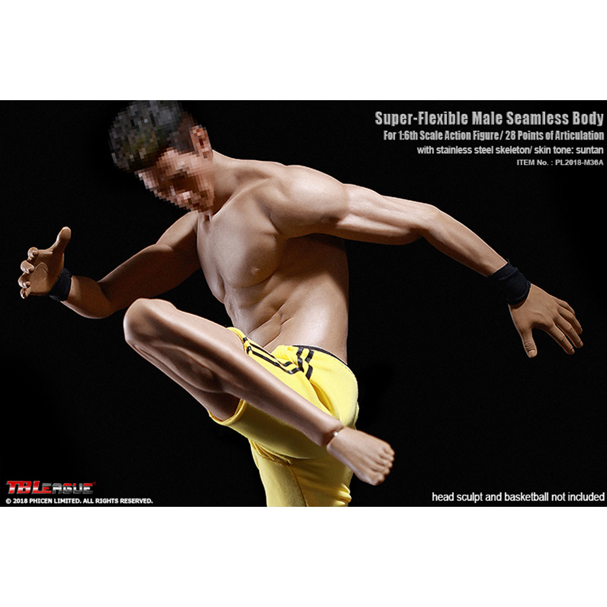 TBLeague, Seamless Steel Skeleton Male Build Body, Action Figures Body