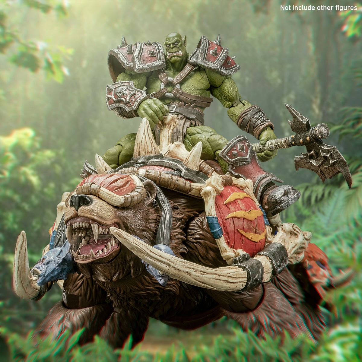 Figuras de acción de edición limitada de coleccionista de modelo de montura de oso gigante de Memory Toys