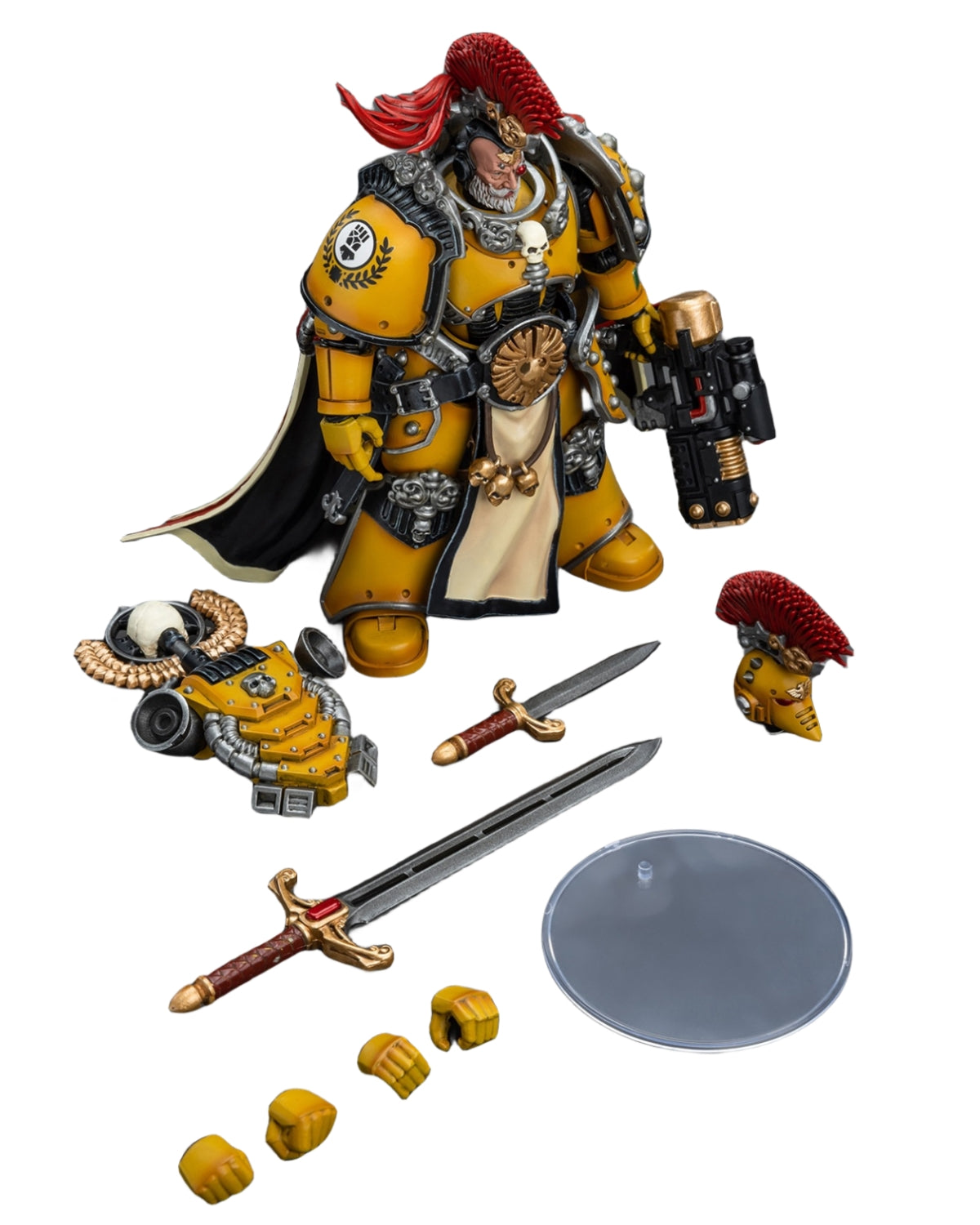Figurine de collection JoyToy 30K The Horus Heresy : Imperial Fists Legion Praetor avec Power Sword, figurines d'action à l'échelle 1:18 JT9138