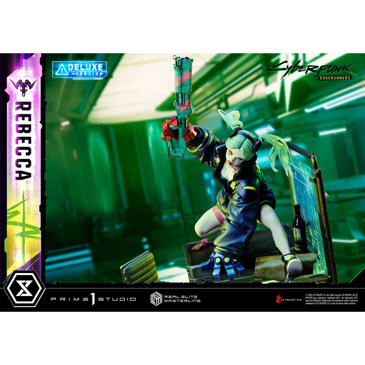 Prime 1 Statue, Cyberpunk Edgerunners Rebecca, 1/4 Art Anime Statue