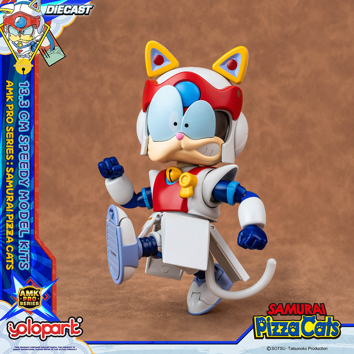 Yolopark Samurai Pizza Cats AMK PRO Series Speedy Model Kit