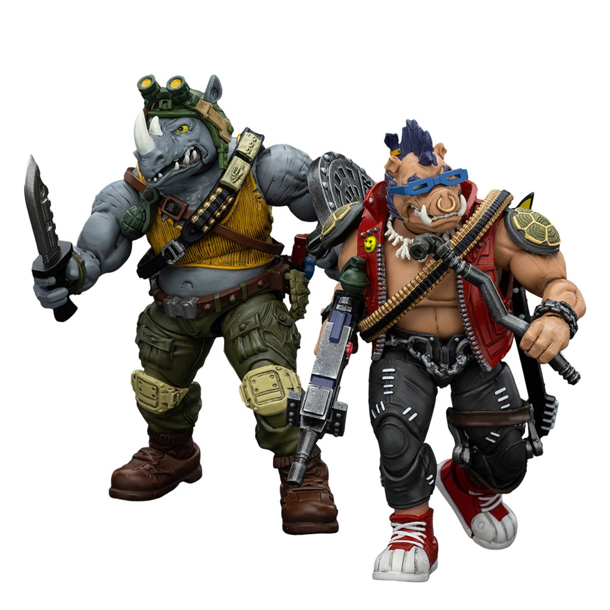 JOYTOY TMNT Series, Rocksteady, Collectible Action Figure
