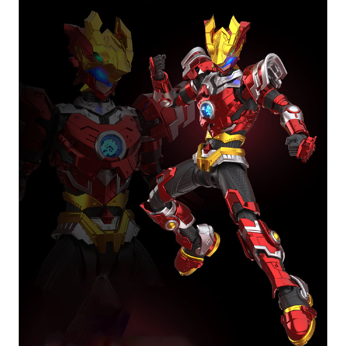 Yili Chuangwan RevEvolution Super Beast Fire Armor Lin Fei & Phantom Lin Flash Model Kit