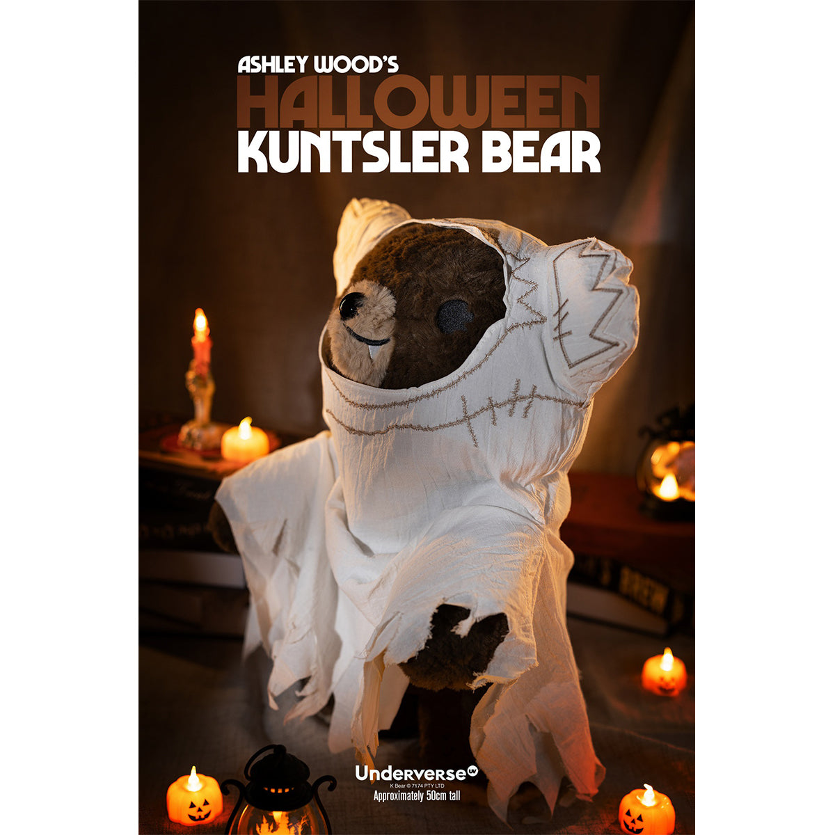 Underverse Halloween Kuntsler Bear Height 53cm Art Figurine