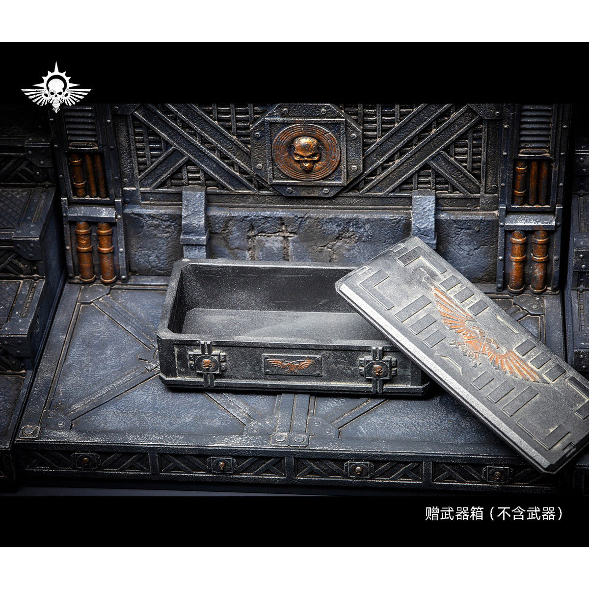 Xinglan Workshop Steel Casting 1/12-1/18 Warhammer Series Bro-style Mountain Diorama Scene Base (Hive City Version) Fit Action Figure