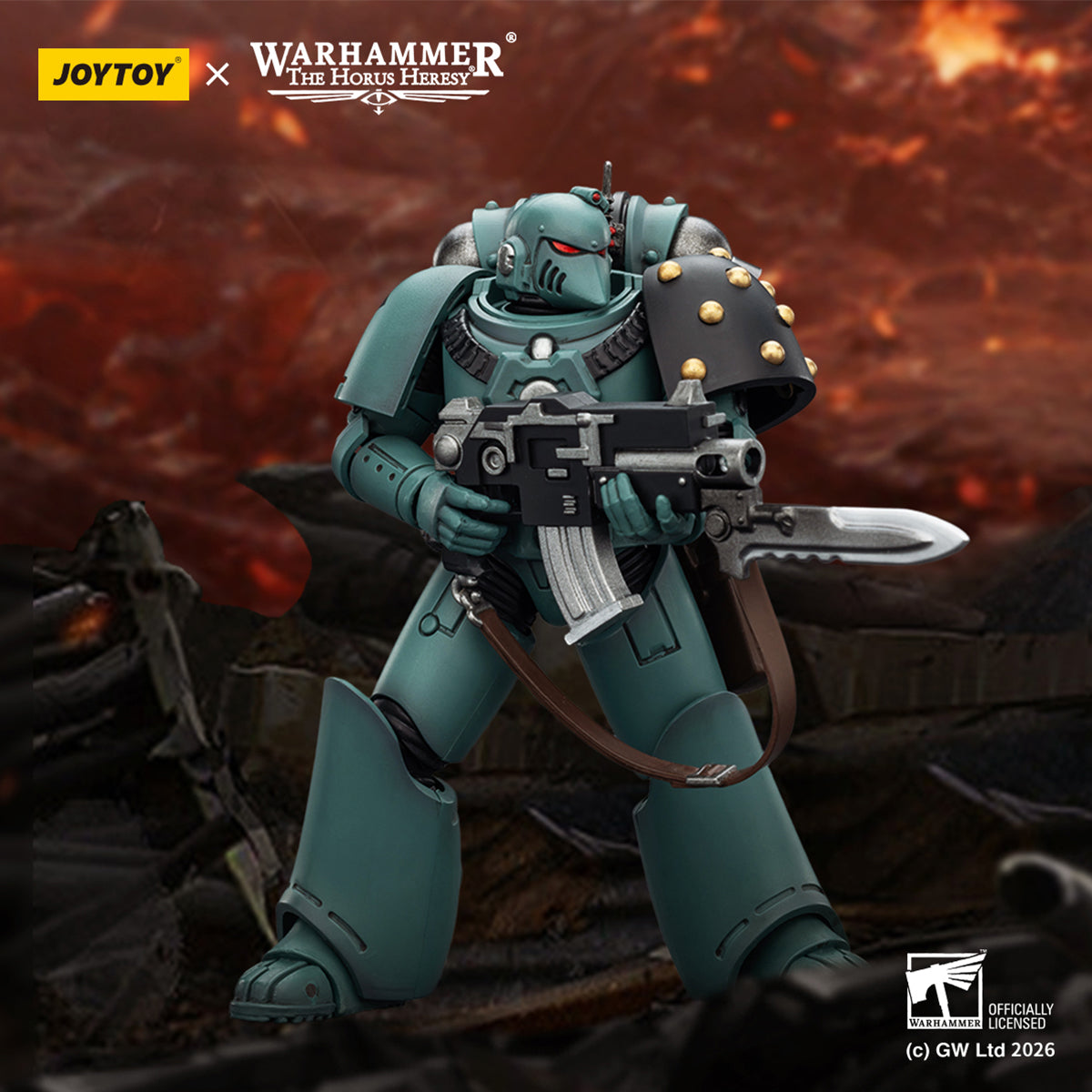JOYTOY Warhammer 40,000 Thousand Sons & Space Wolves & Sons of Horus & Alpha Legion & Blood Angels & Imperial Fist & Ultramarines MKVI Tactical Legionary 1/18 Scale Action Figure