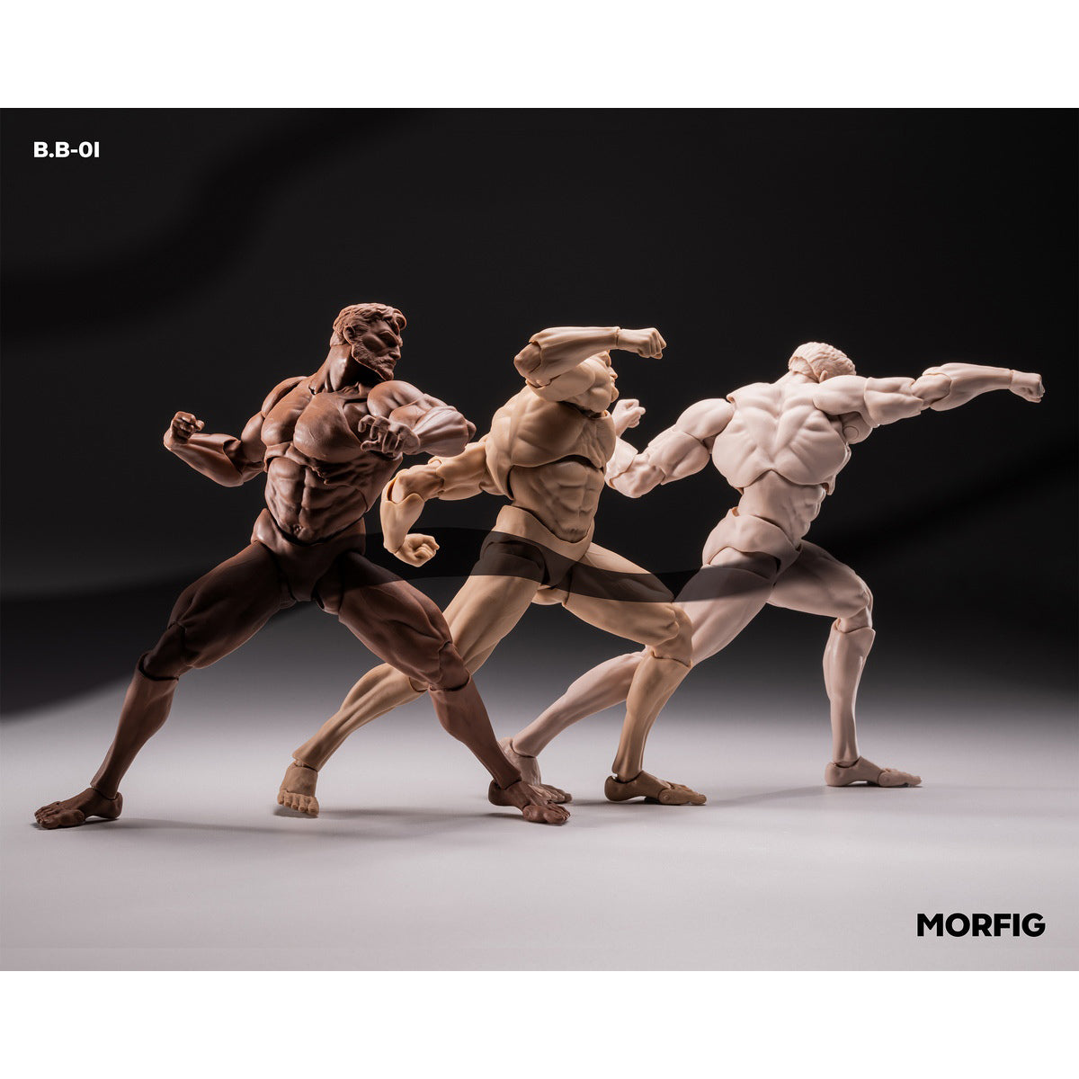 MORFIG Muscular Male Articulated Joints B.B-01 1/12 Scale Action Figure Body