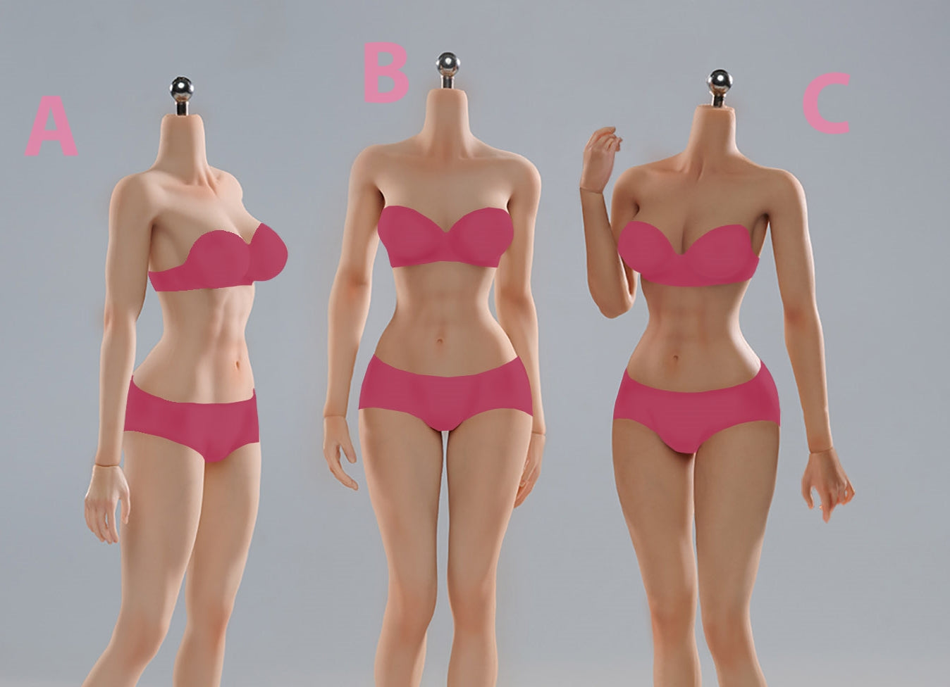 VERYCOOL Female Seamless Articulated Silicone Medium-Bust 1/6 Scale Action Figure Body