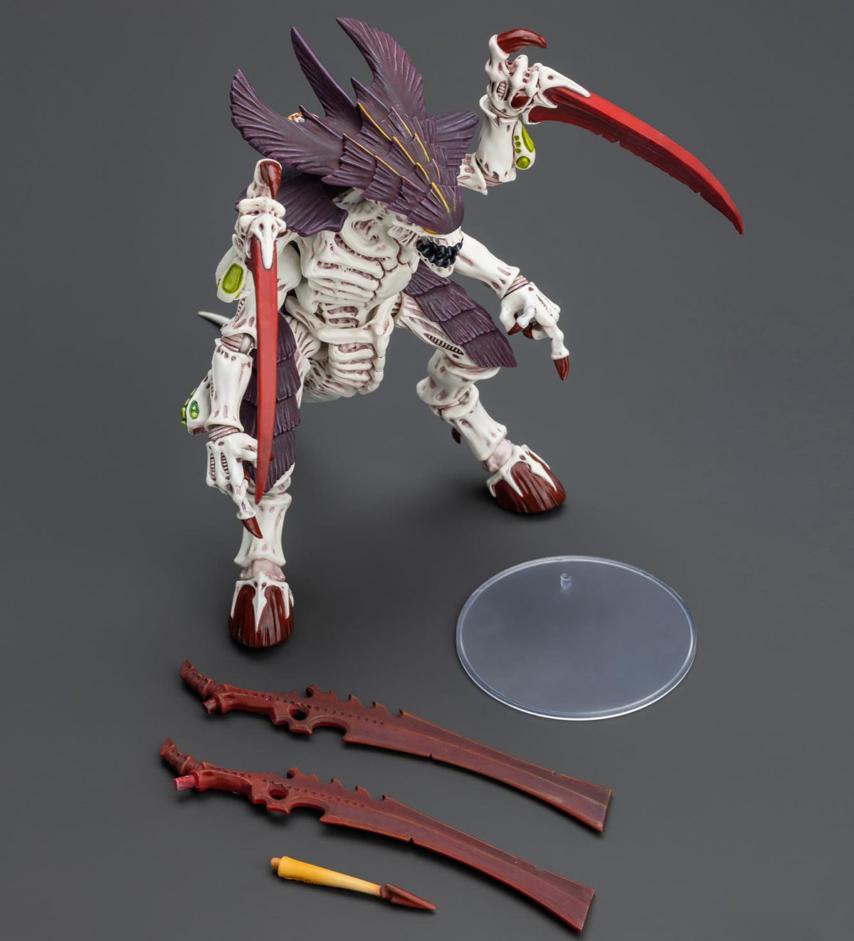 Figuras de acción a escala 1:18 de Warhammer 40K: Tyranids Hive Fleet Leviathan Tyranid Warrior with Boneswords (Guerrero Tiránido con Espadas Huesas)