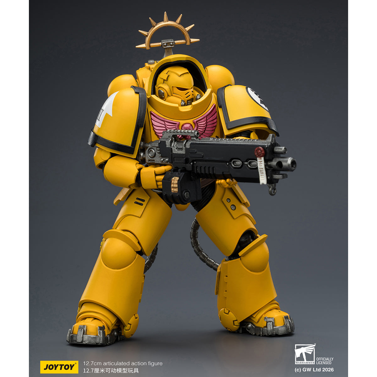 JOYTOY Warhammer 40,000: Space Marine 2 Heavy Intercessor with Heavy Bolt Rifle and Bolt Pistol (Game Edition) 1/18 Scale Action Figure