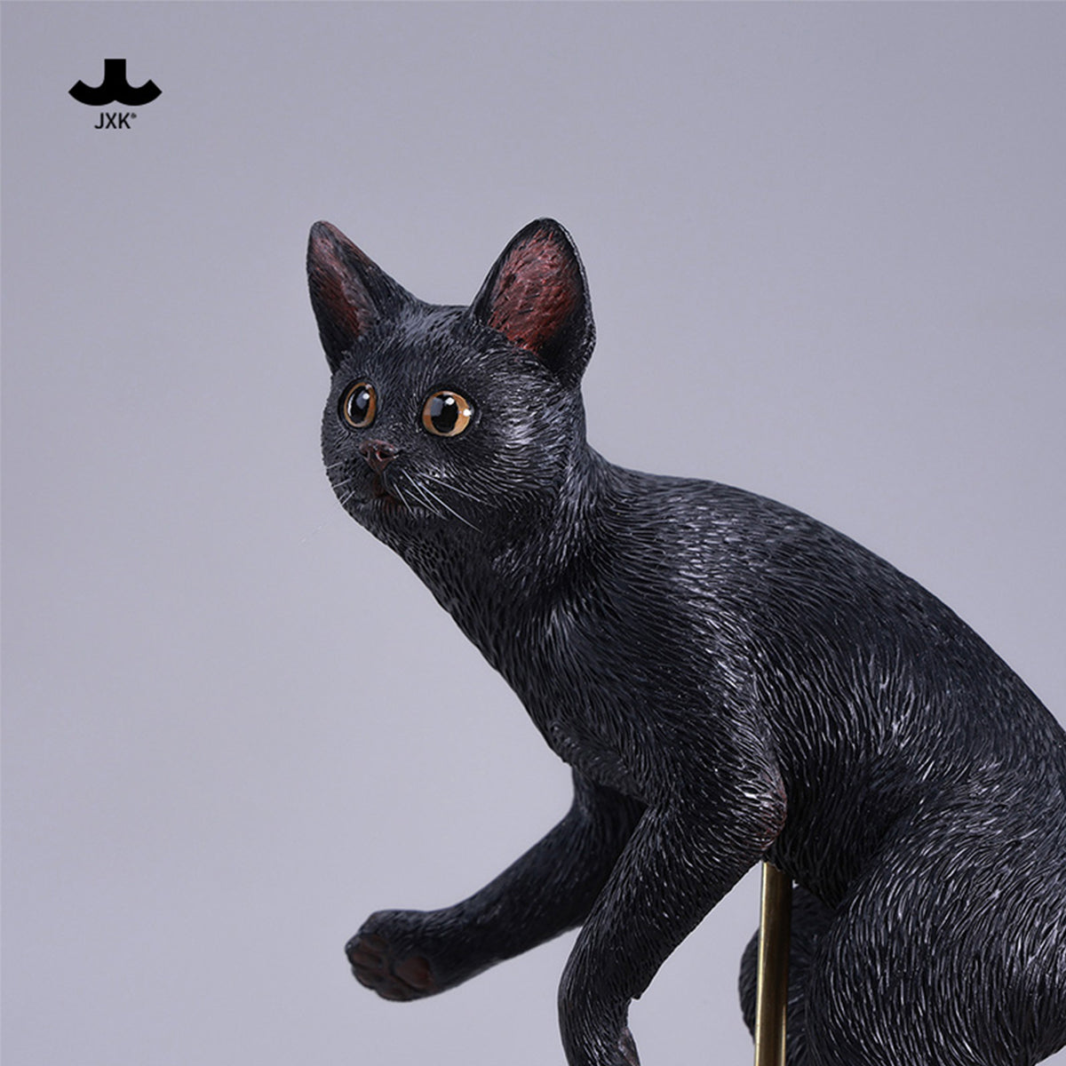 JXK Swimming Pose Cat Static Expertly Hand-Painted Lifelike 1/6 Scale Animal Figurine