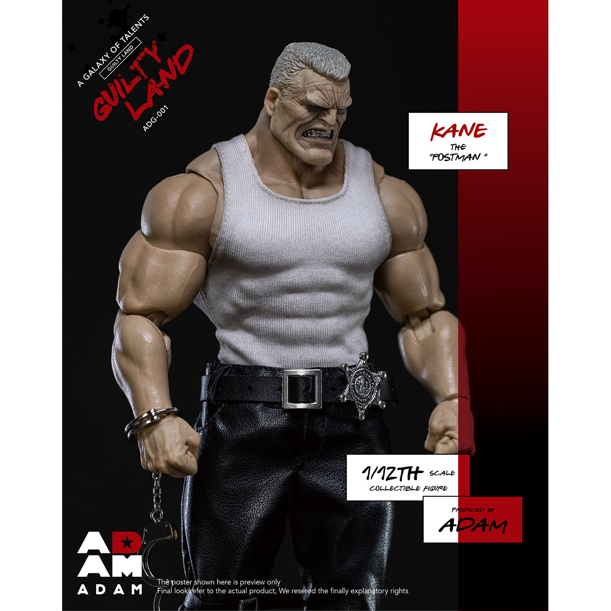 ADAM Guilty Land - Kane The Postman 1/12 Scale Action Figure