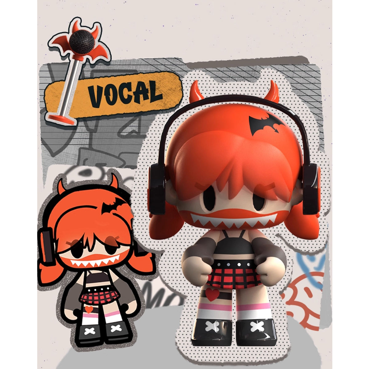 MR.BONE Jonior 2 Generation Live in a Zombie World Biochemical Street Series Blind Box Figure