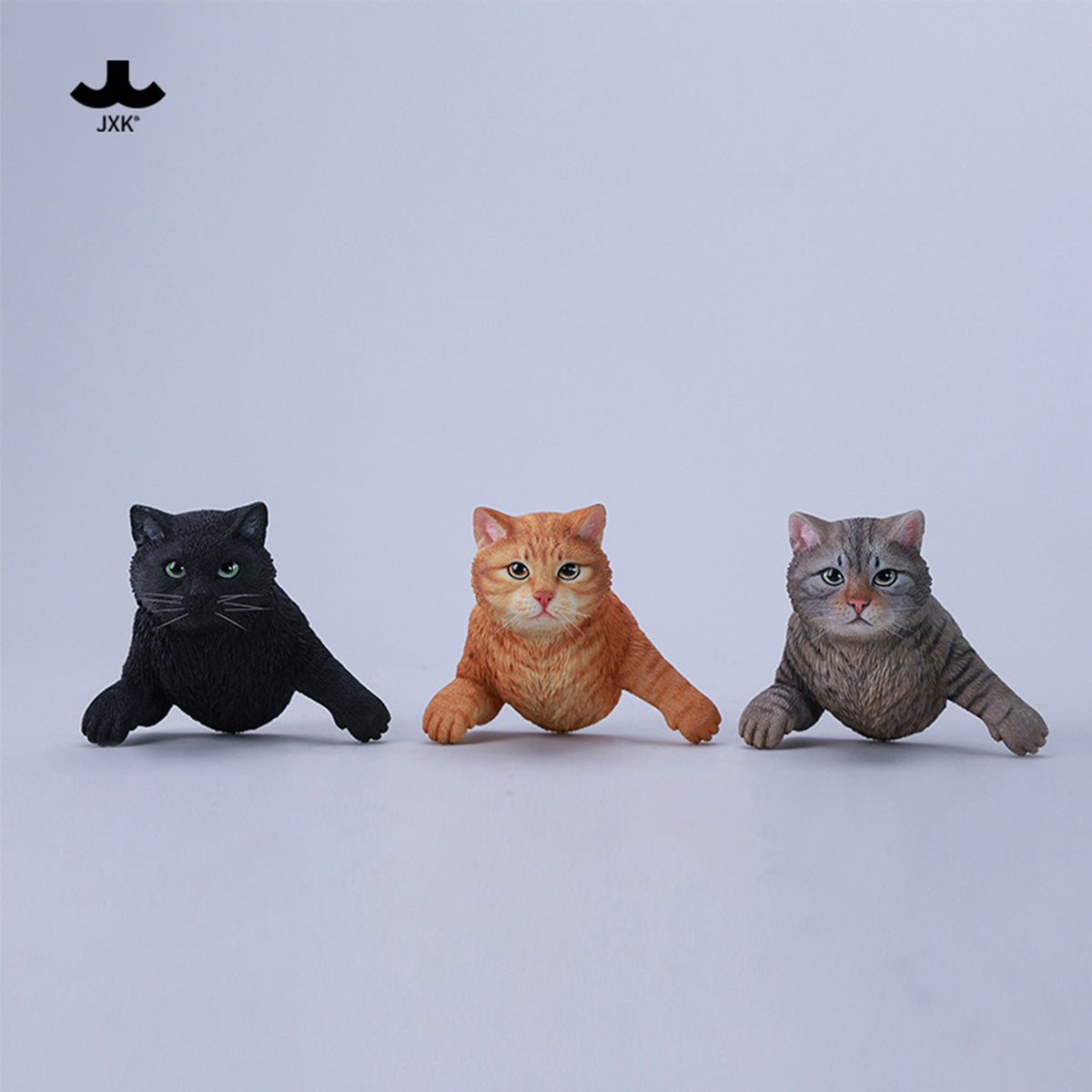 JXK Channel Cat Static Expertly Hand-Painted Lifelike Animal Figurine