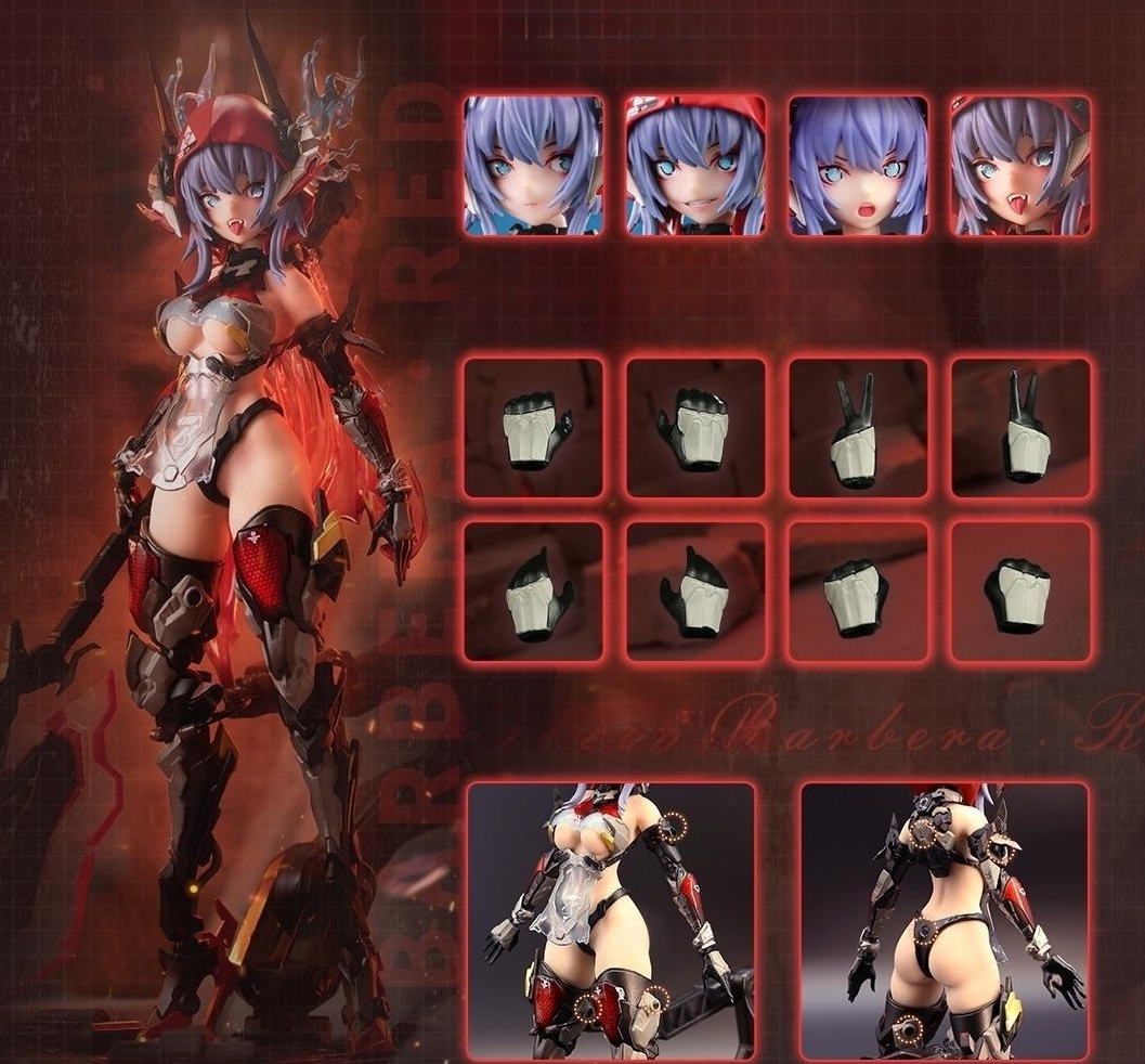 Nuclear Gold Reconstruction & Animester Thunderbolt: Barbera-Red Mecha Girl 1/9 Scale Action Figure