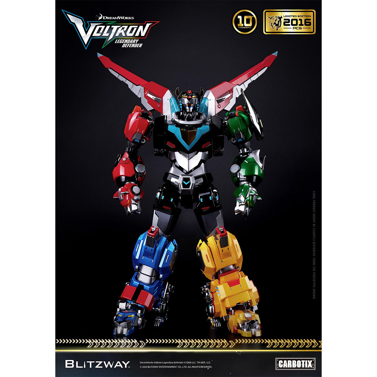 Blitzway Voltron: Legendary Defender Standard Edition BW-CA-11302 Action Figure