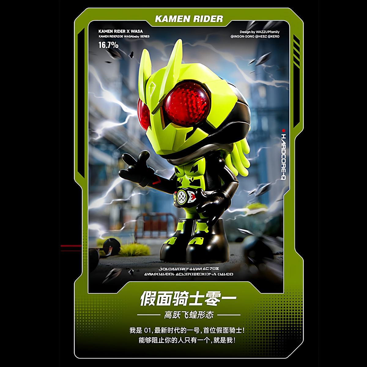 WASA Kamen Rider206 WASA Dragon Collaboration Series Single Box Blind Box Figure