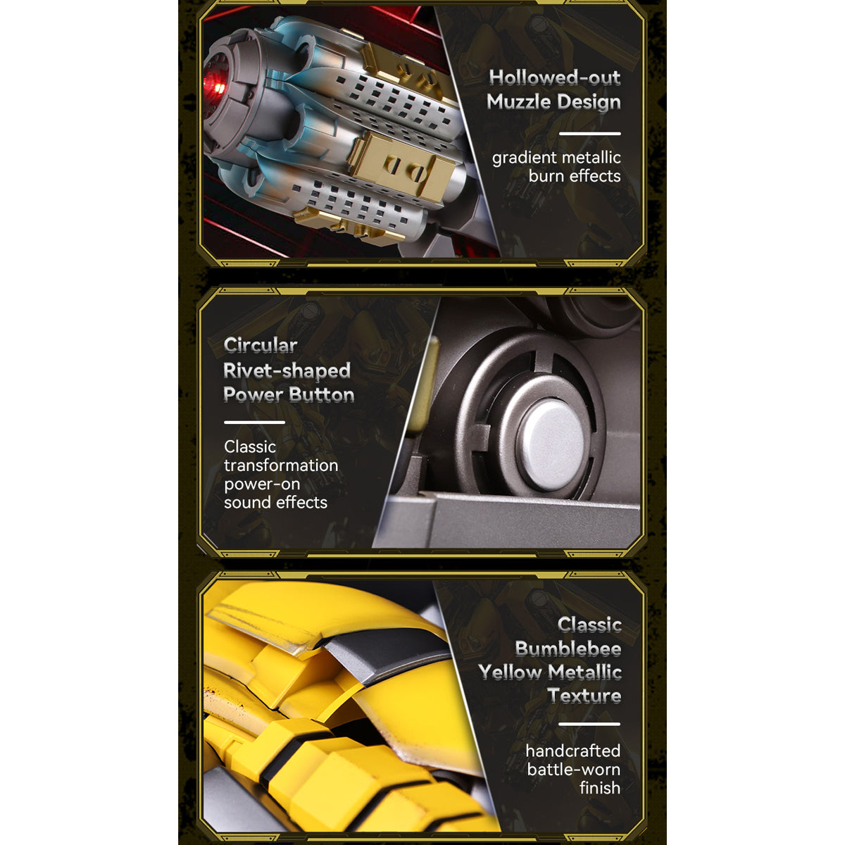 Killerbody Transformers Bumblebee Hand Cannon 1:1 Wearable KB20069-91 CosPlay