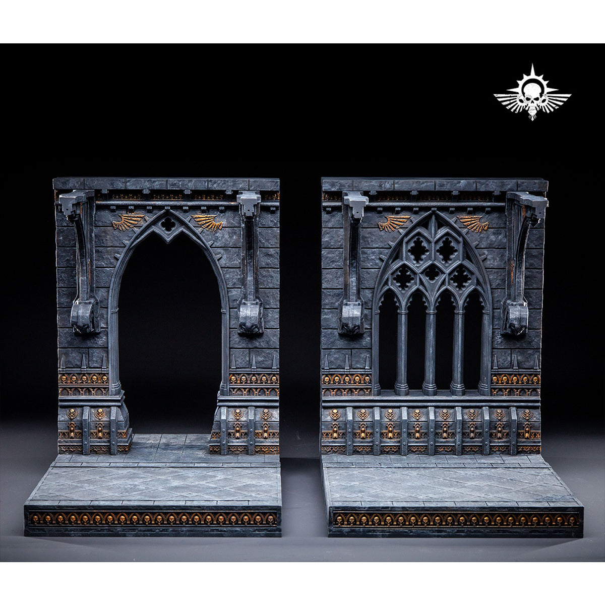 Xinglan Workshop, Steel Casting Double-sided Temple Corridor, Scene Base for Action Figurine