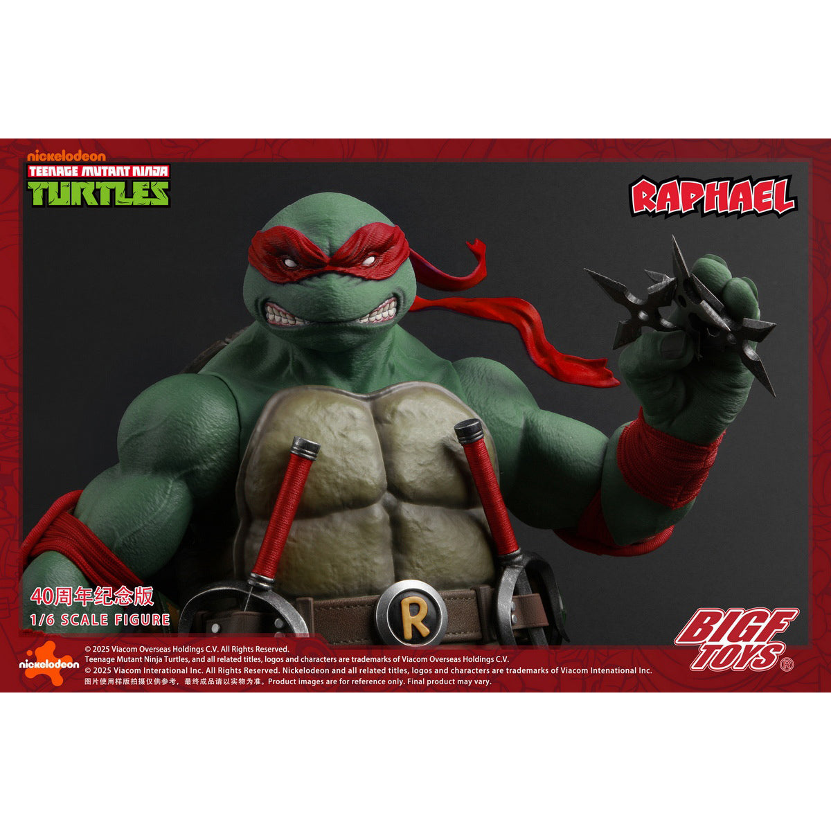 BIGFTOYS TNMT Raphael 40th Anniversary Edition BIGF-002 1/6 Scale Action Figure