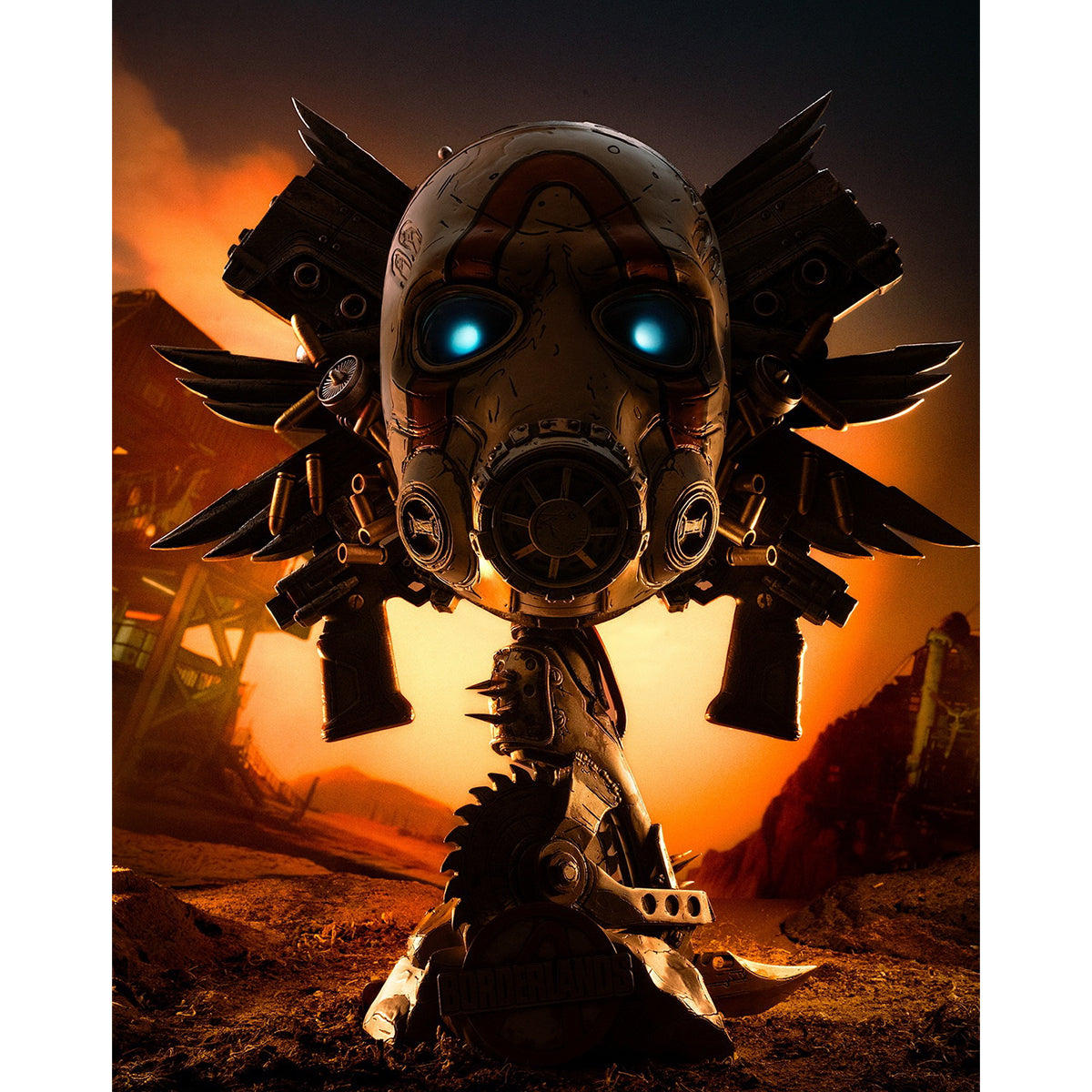 PureArts, Borderlands Psycho Bandit Art Mask, Art Statue