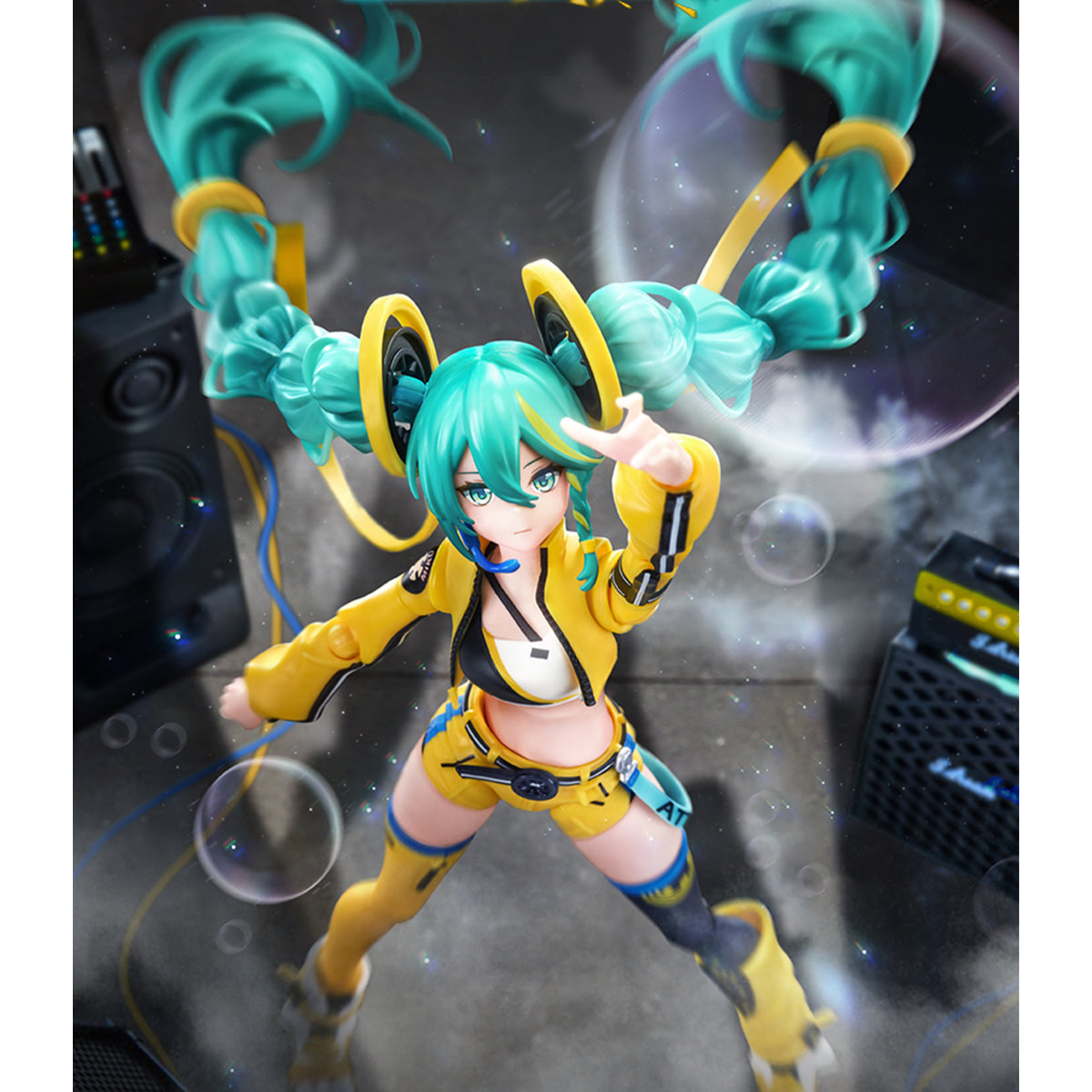 BLOKEES Miracle Edition Hatsune Miku Dynamic Sound Glow Ver. Pre-assembled Model Kit