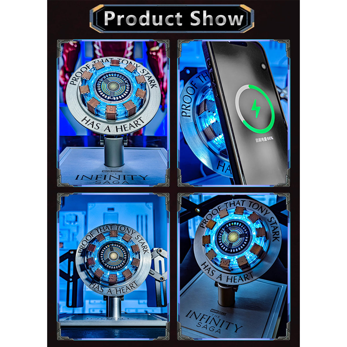 Killerbody Marvel Iron Man Arc Reactor Wireless Charger KB20104
