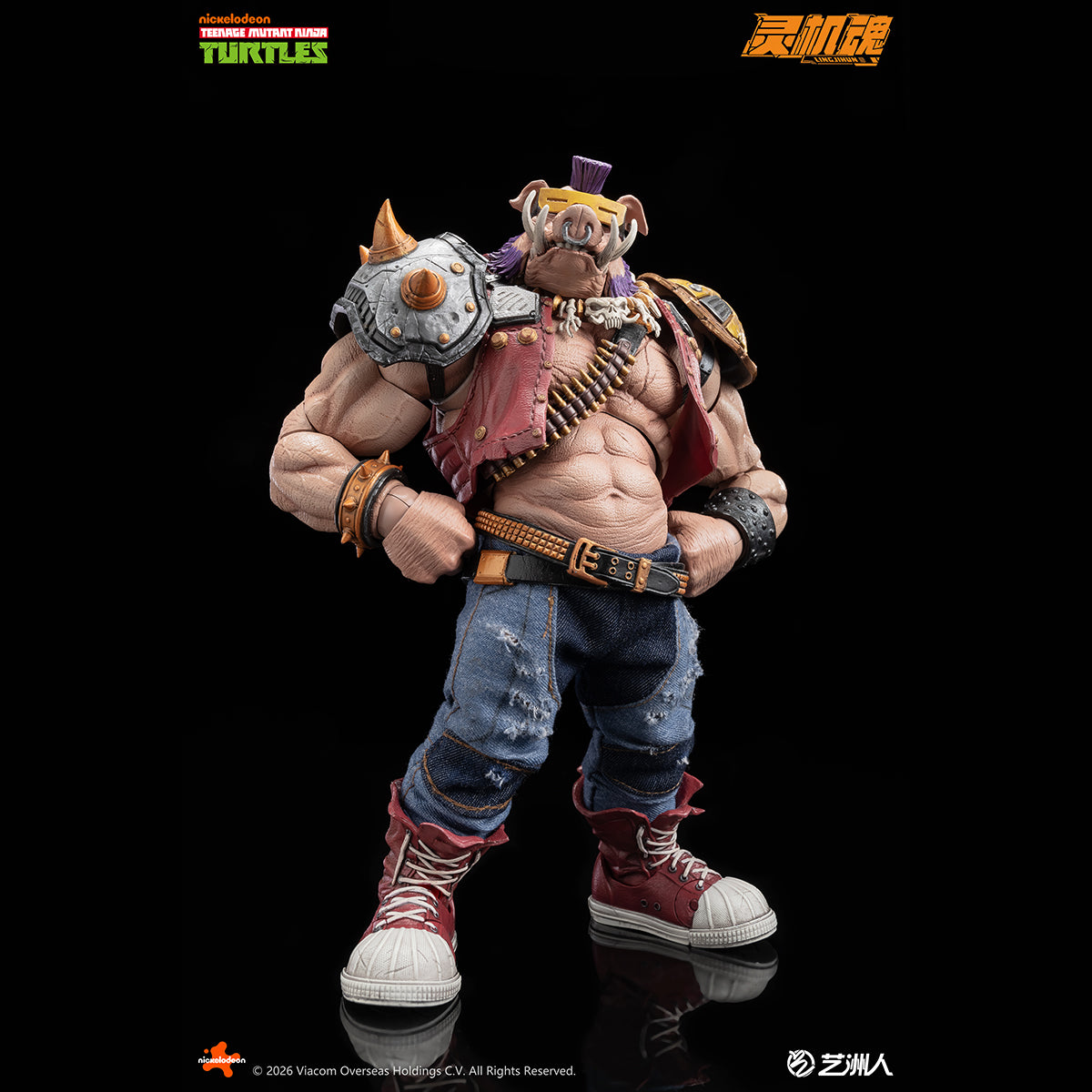 LINGJIHUN TMNT-Bebop & TMNT-Rocksteady 1/10 Scale Action Figure