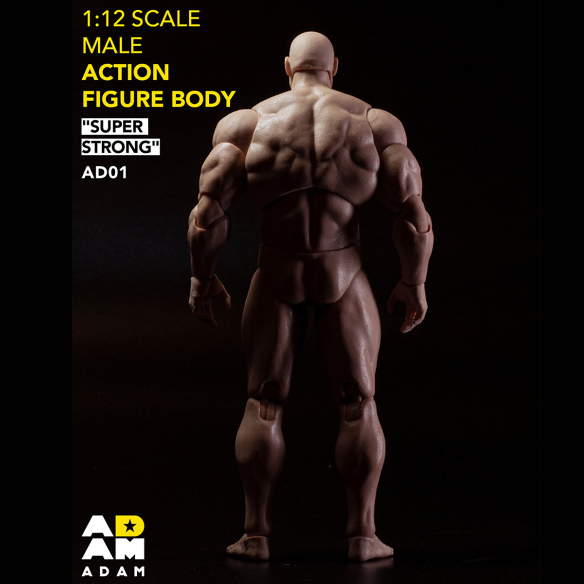 ADAM Articulated joints Male Muscular Suntan-Skined 1/12 Scale Action Figure Body