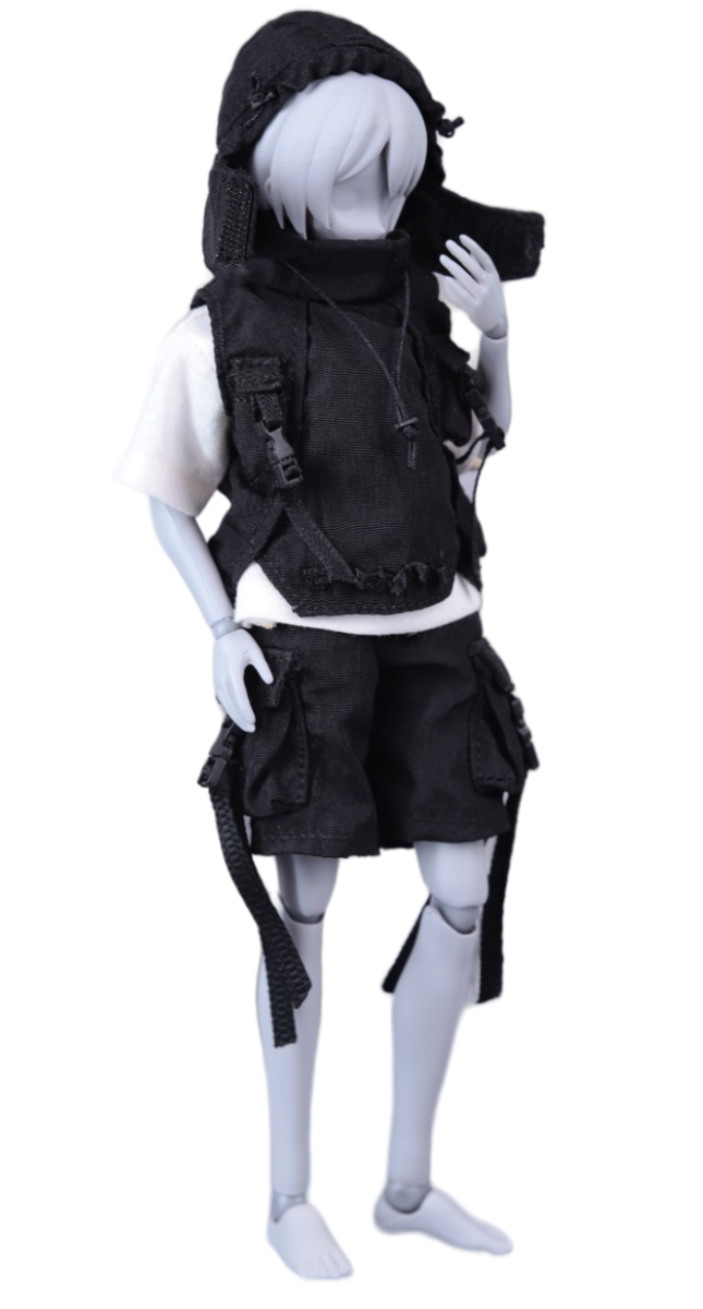Hasuki CS012A - Figura a escala 1/12 - Ropa para muñeca: Conjunto funcional para figura de acción coleccionable de 12 pulgadas