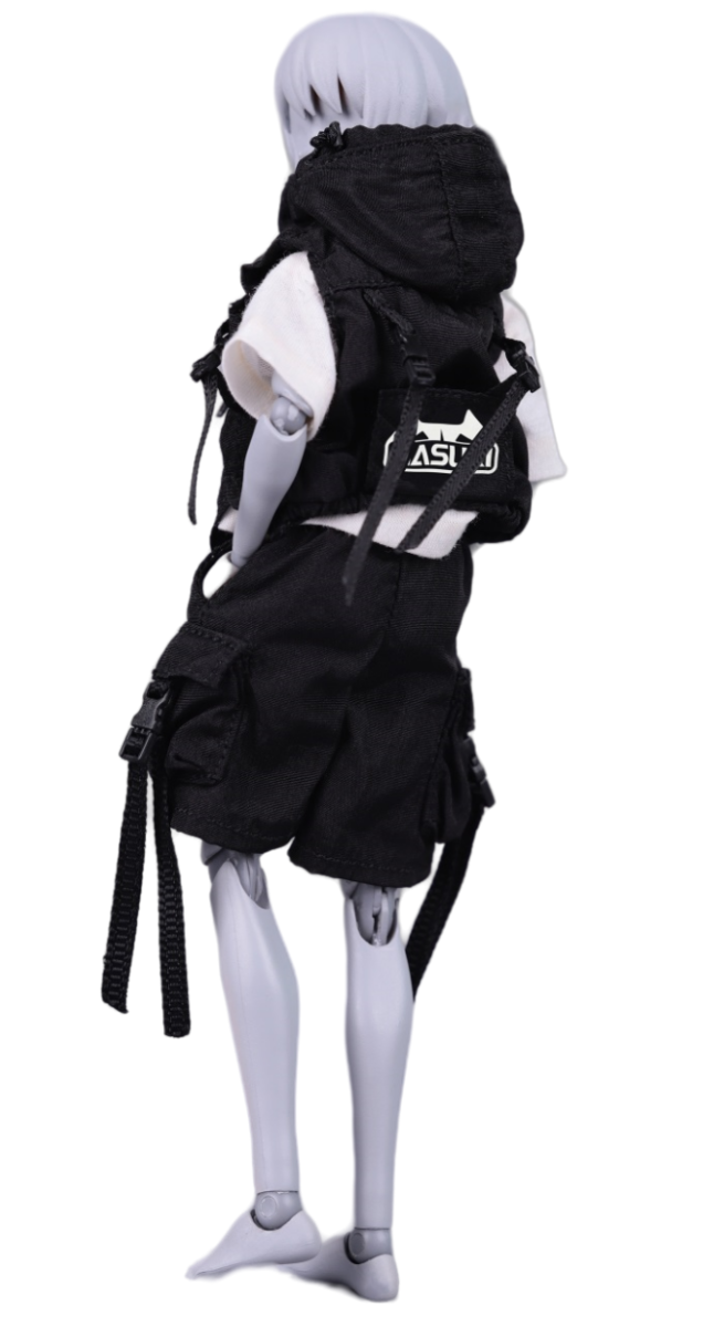 Hasuki CS012A - Figura a escala 1/12 - Ropa para muñeca: Conjunto funcional para figura de acción coleccionable de 12 pulgadas