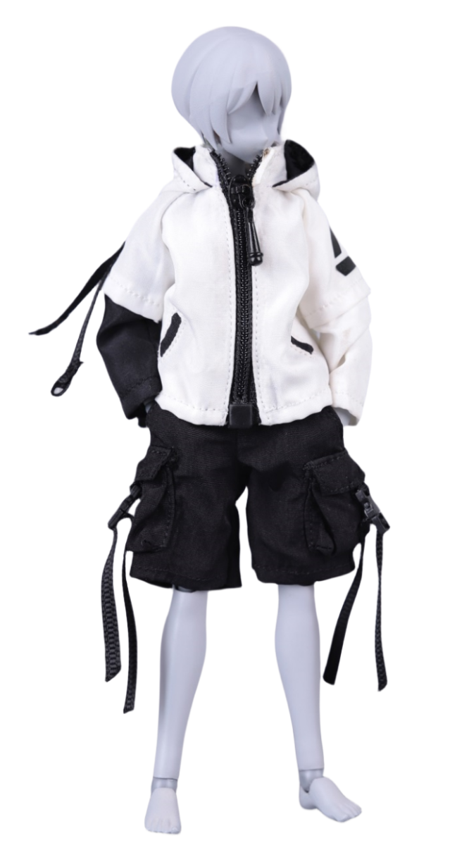 Hasuki CS012B - Ropa para muñeca a escala 1/12: Conjunto funcional para figura de acción coleccionable de 12 pulgadas