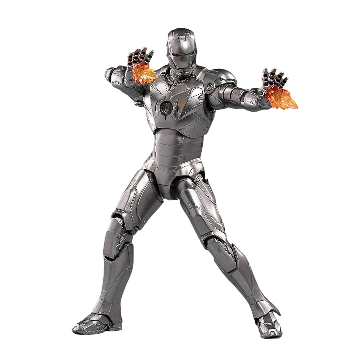 ZD Toys - Colección completa: Serie Aniversario (versión no luminosa): Iron Man MK2 (1906-02), figura de acción en miniatura a escala 1:10