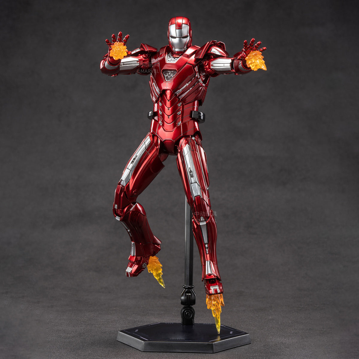 ZD Toys - Colección completa: Serie Aniversario (versión no luminosa): Iron Man MK33 (1906-1933), figura de acción en miniatura a escala 1:10
