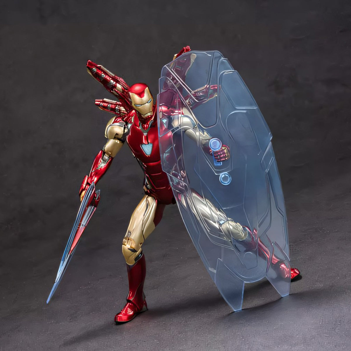 ZD Toys - Colección completa: Serie Aniversario (versión no luminosa): Iron Man MK85 (1906-1985), figura de acción en miniatura a escala 1:10