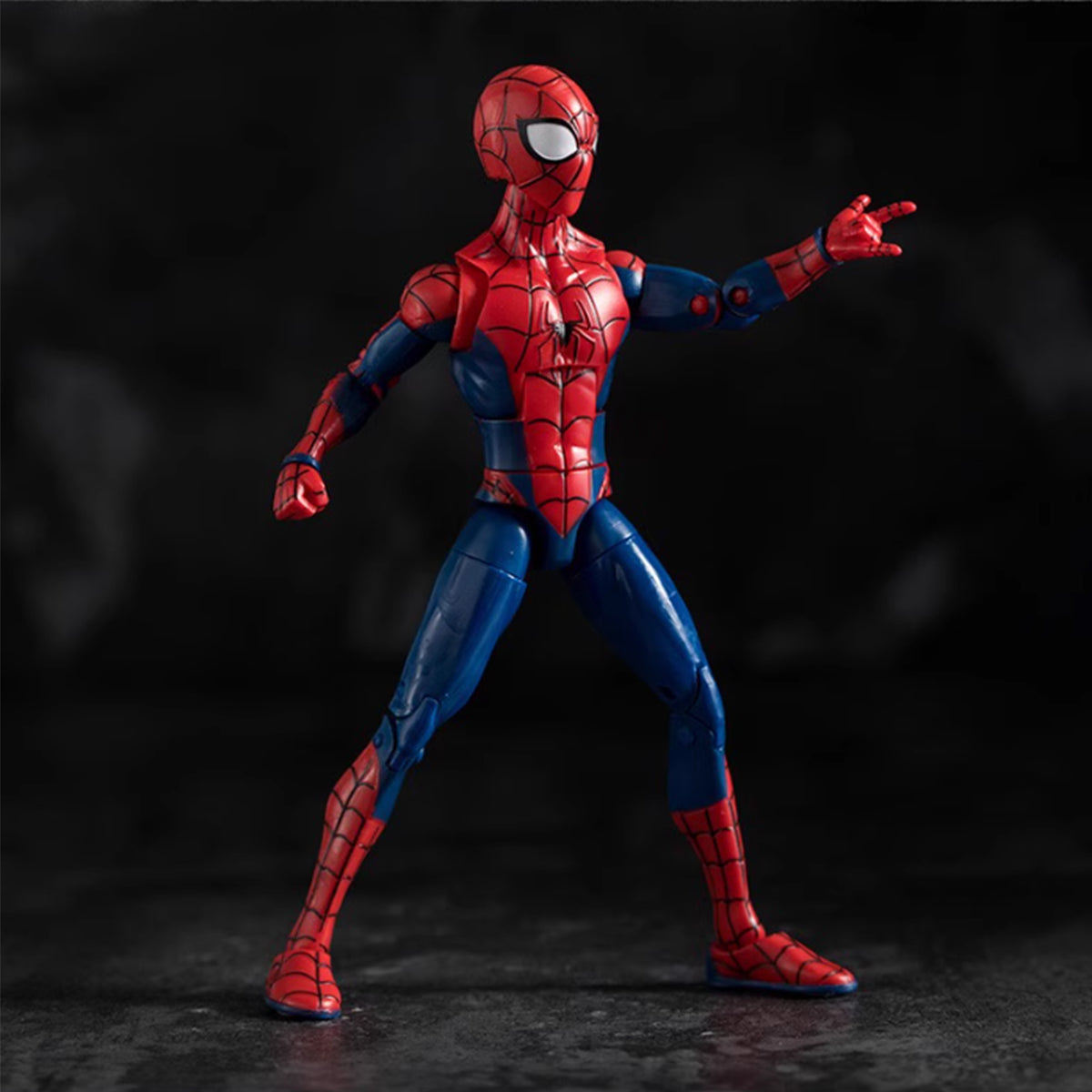 ZD Toys Full Set: 7-inch Articulated Classic Series with Stand Version: Classic Spider Man, Movice Style, Miniature Action Figurine