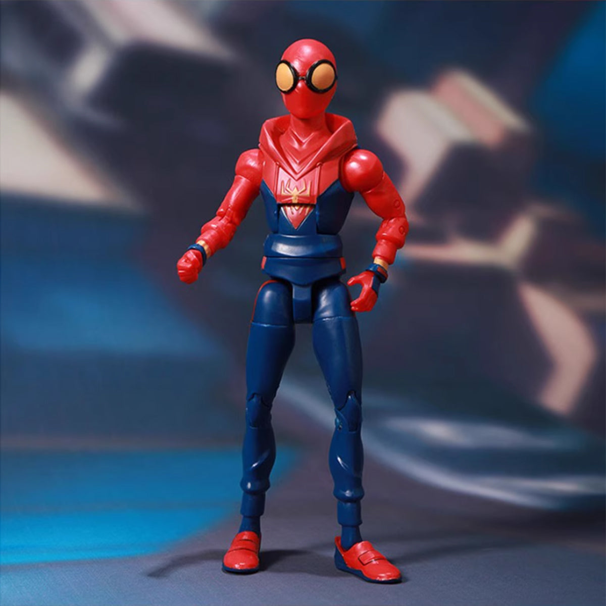 ZD Toys Set completo: Figura articulada clásica de 7 pulgadas con soporte Versión: Spider-Man con capucha, estilo película, figura de acción en miniatura