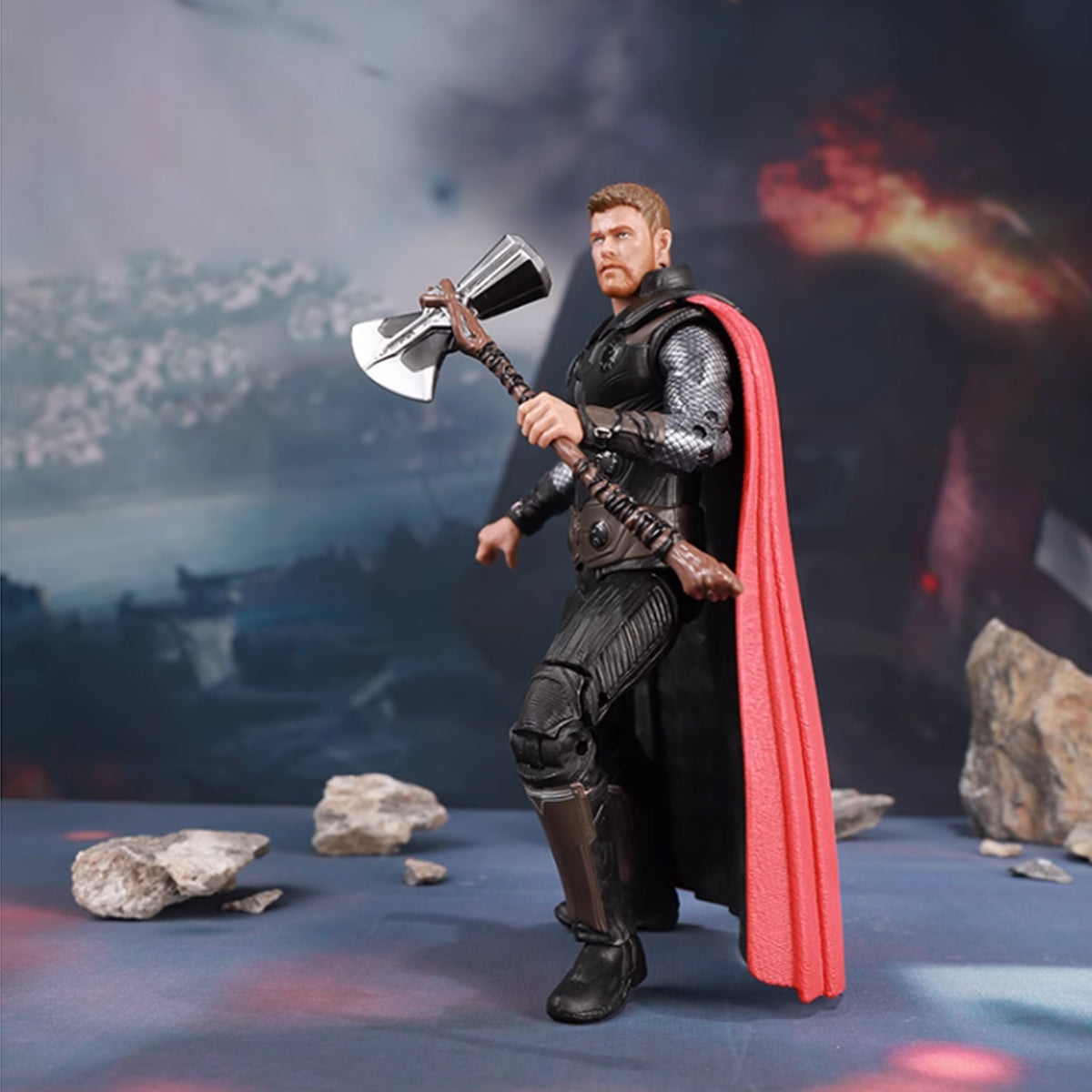 ZD Toys Set completo: Figura clásica articulada de 7 pulgadas con soporte. Nueva versión: Thor, estilo película, figura de acción en miniatura.