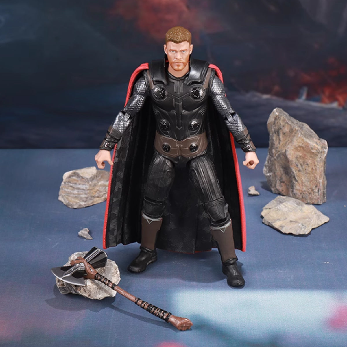 ZD Toys Set completo: Figura clásica articulada de 7 pulgadas con soporte. Nueva versión: Thor, estilo película, figura de acción en miniatura.