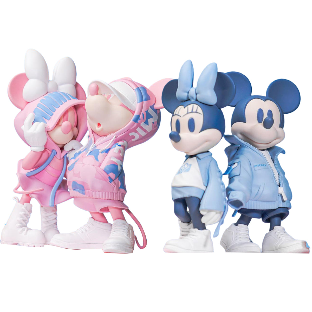 MORSTORM Coat Mickey + Cowboy Outfit Minnie + Sweatshirt Minnie + Sweatshirt Mickey Art Figurine