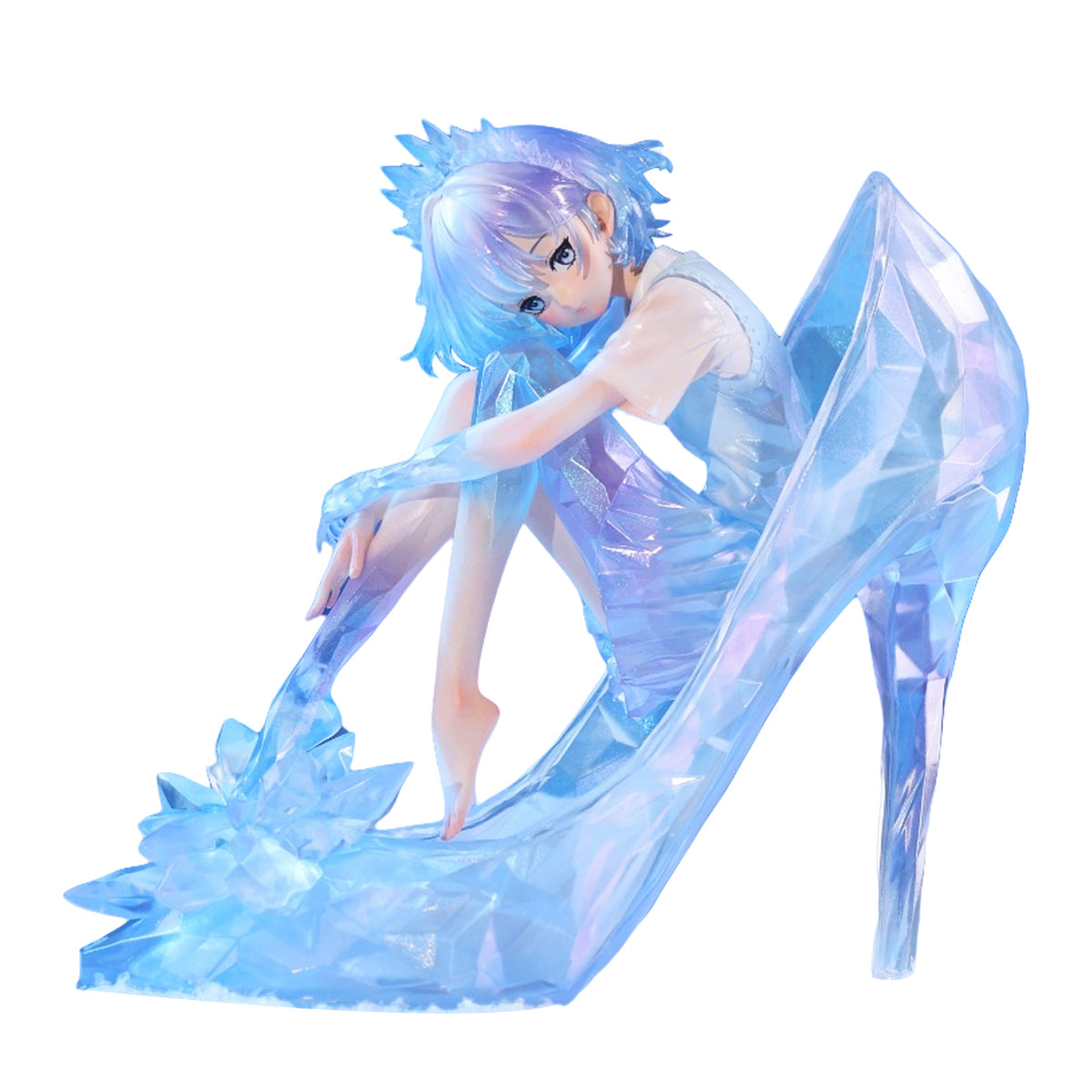 WeArtDoing Sleeping Beauty-Glass Slipper Fairies-White Art Statue